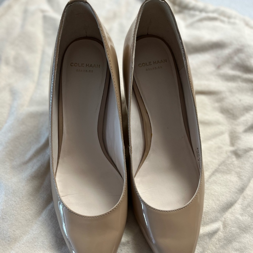 Cole Haan Patent Leather Wedges.